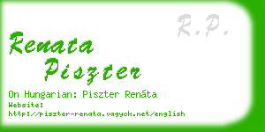 renata piszter business card